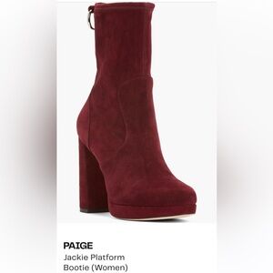 Paige Jackie Platform Bootie Burgundy